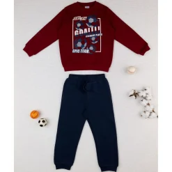 Prenatal Conjunto jogging burdeos y azul para niño* Niño·Niño 2-10 Años|Niño 2-10 Años·Conjuntos Y Deporte