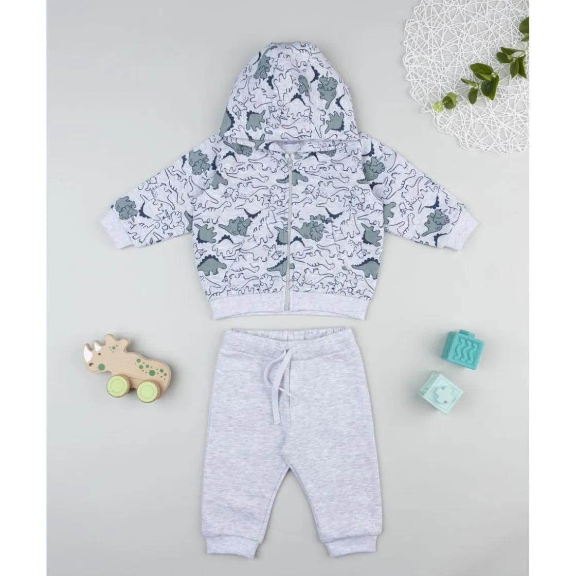 Prenatal Conjunto jogging de niño gris con estampado Dino* Niño·Bebé Niño 3-36 Meses|Bebé Niño 3-36 Meses·Conjuntos Y Deporte