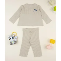 Prenatal Conjunto tricot niña en tono beige