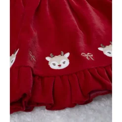 Prenatal Conjunto vestido y leotardos niña Navidad