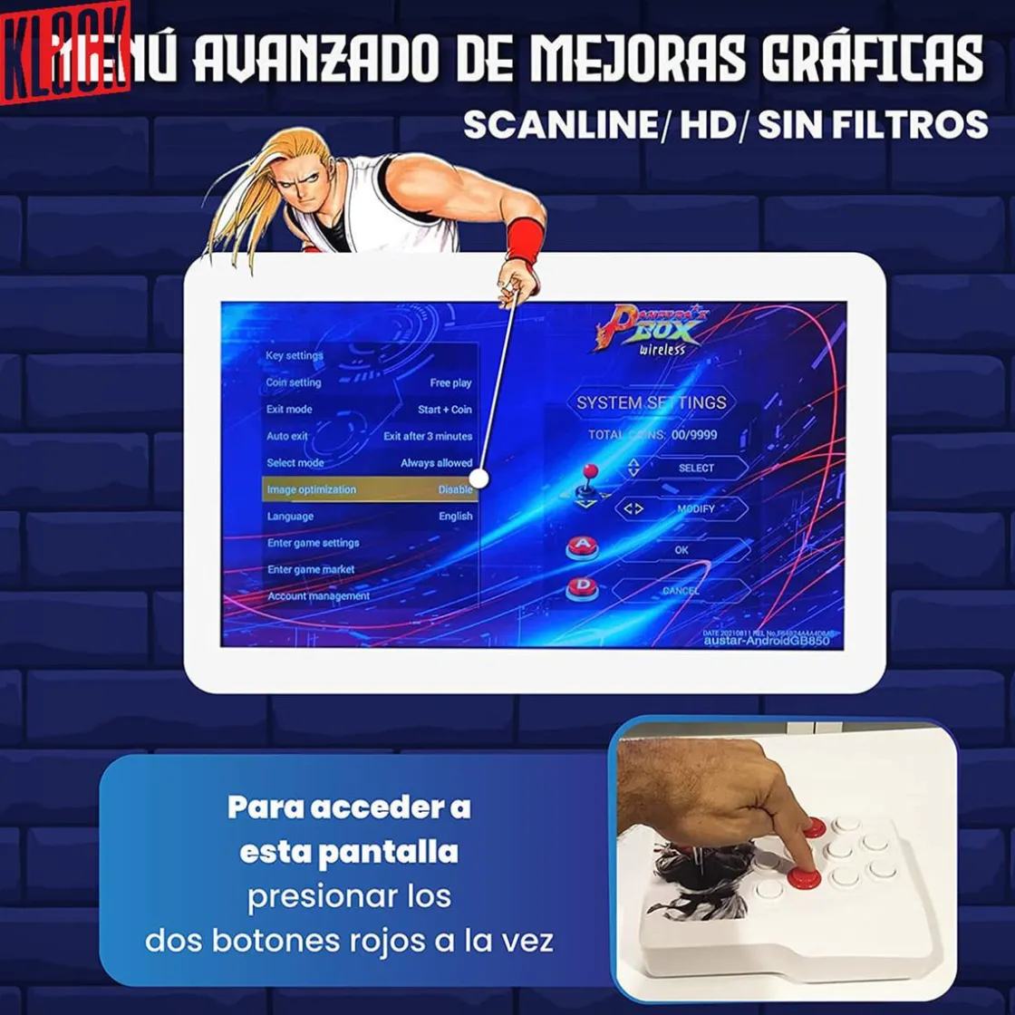 KLACK EUROPE Consola de juego Pandora Box 3D 10.000 juegos* Figuras De Acción