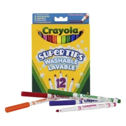 CRAYOLA - 12 Rotuladores Super punta lavables