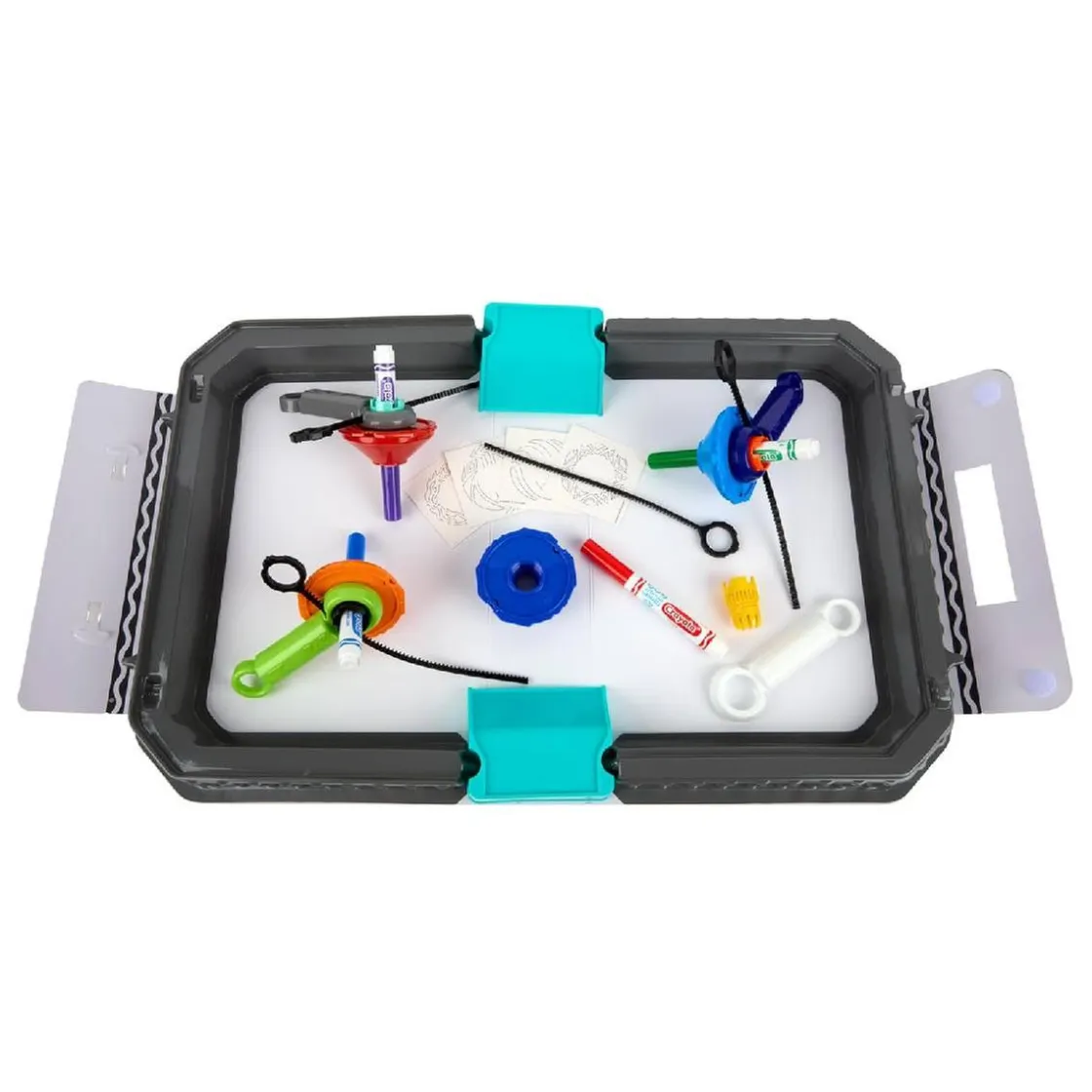 CRAYOLA - Colourwhirls Arena de Combate + 4 Pinta Peonzas* Arte Y Manualidades