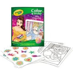 CRAYOLA - Princesas Disney - Libro para colorear y pegatinas* Arte Y Manualidades
