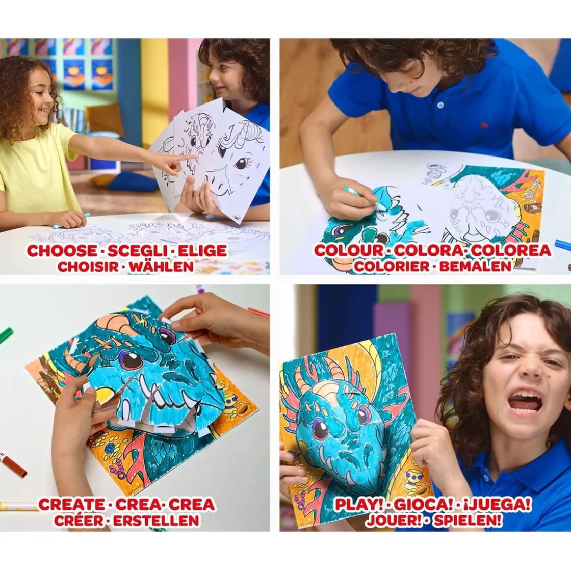 CRAYOLA - Set de colorear y construir 3D tema selva