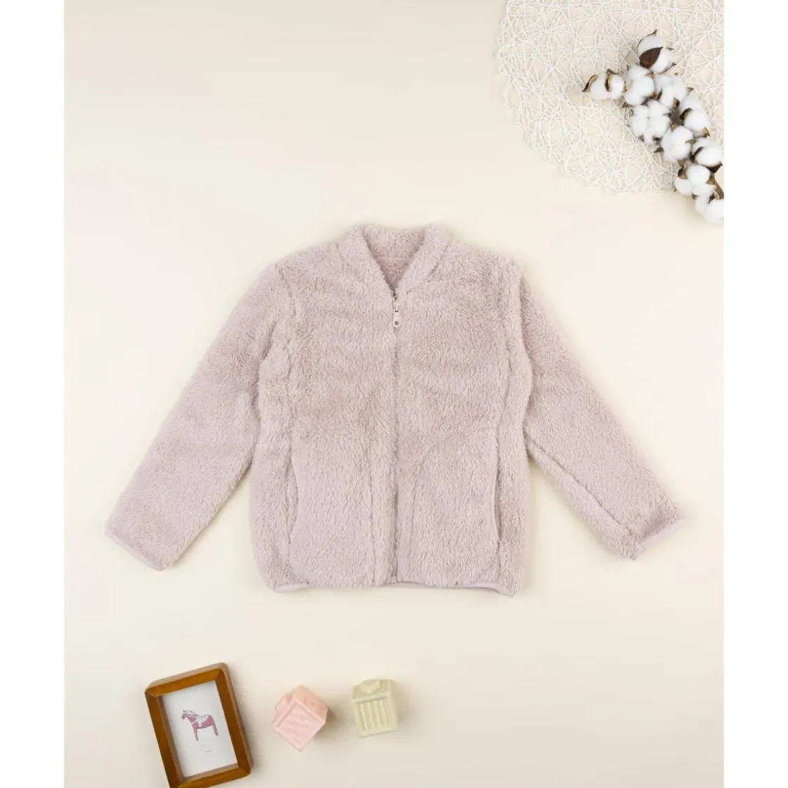Prenatal Cárdigan bata de niña rosa en pelo suave* Descanso Y Ropa Interior·Bebé 3-36 Meses