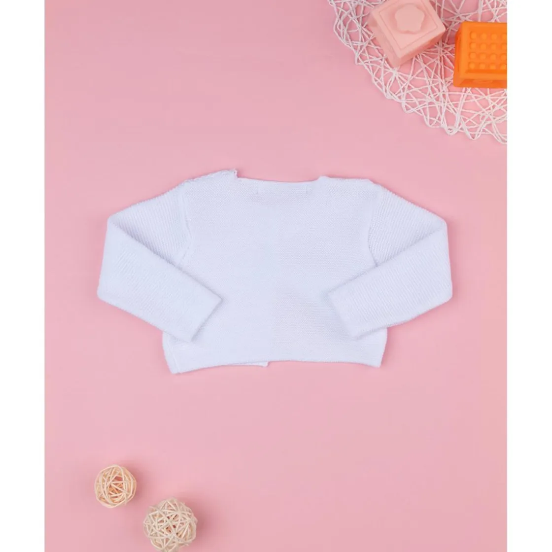 Prenatal Cárdigan de punto de algodón* Primeras Salidas·Cardigans|Recién Nacido·Primeras Salidas