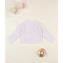 Prenatal Cárdigan niña rosa con lazo