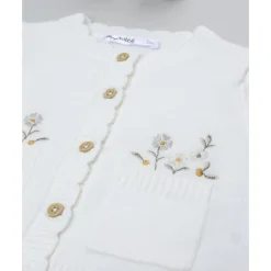 Prenatal Cárdigan tricot de niña con flores bordadas* Niña·Bebé Niña 3-36 Meses|Bebé Niña 3-36 Meses·Jerséis Y Cardigans