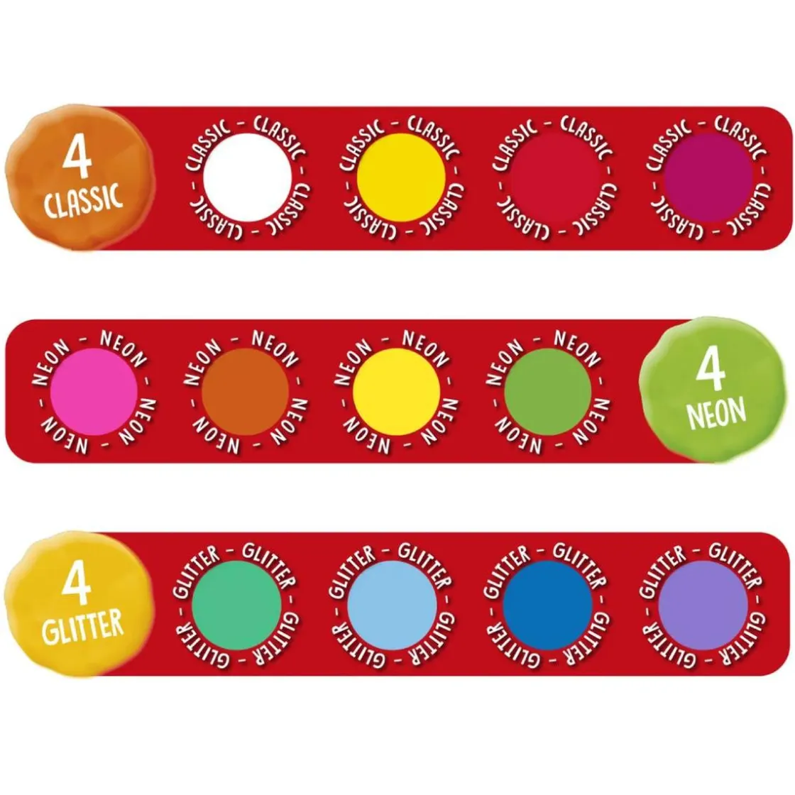 CREAMANIA UNISEX Creamania - 12 botes de pasta de modelar 142gr* Steam|Arte Y Manualidades