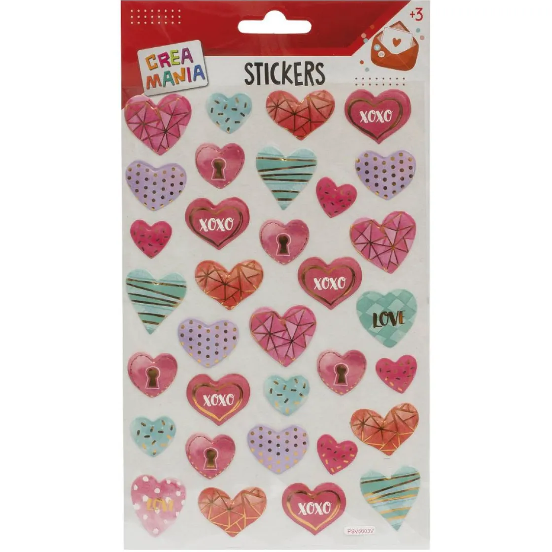 CREAMANIA UNISEX Creamania - Pegatinas Love con relieve (varios modelos)