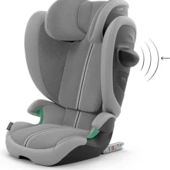 CYBEX - Silla auto Solution G2 i-Fix Plus (100-150 cm) Stone Grey