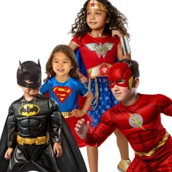 RUBIE'S DC Cómics - Disfraz infantil Flash Deluxe, Jumpsuit musculoso y máscara ㅤ* Disfraces|Halloween