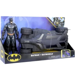 BATMAN Dc comics - - Set Batimóvil y figura de acción de 30 cm ㅤ