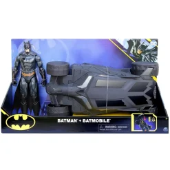 BATMAN Dc comics - - Set Batimóvil y figura de acción de 30 cm ㅤ