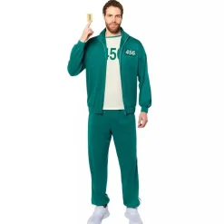 LIRAGRAM Disfraz adulto de jugador 456 de "El Juego del Calamar" - Talla L* Disfraces|Halloween