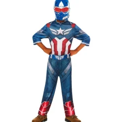 RUBIE'S Disfraz Capitán América Talla L (9-10 años / 134-140cm)* Disfraces|Halloween