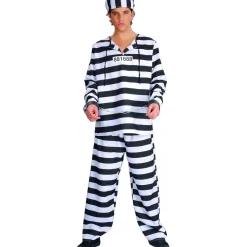 TOYS "R" US Disfraz carcelario adulto negro ㅤ* Disfraces|Halloween