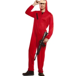 CLEMENTONI Disfraz con máscara La Casa de Papel talla XL, color rojo ㅤ