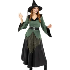 Funidelia Disfraz de bruja deluxe mujer M* Disfraces|Halloween