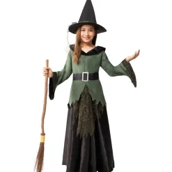 Funidelia Disfraz de bruja deluxe niña 10-12 años* Disfraces|Halloween