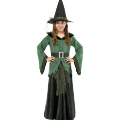 Funidelia Disfraz de bruja deluxe niña 10-12 años* Disfraces|Halloween