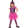 RUBIE'S Disfraz de bruja glamurosa con vestido, sombrero y gargantilla rosa* Disfraces|Halloween