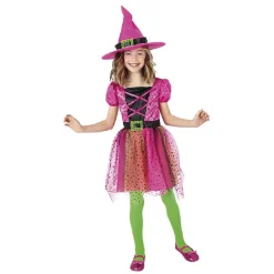 RUBIE'S Disfraz de Bruja Superstar Rosa Talla S (3-4 años)* Disfraces|Halloween