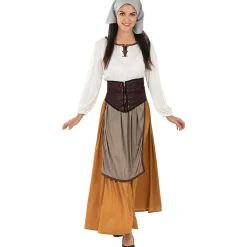 Funidelia Disfraz de campesina medieval para mujer XL