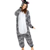 Funidelia Disfraz de cebra onesie adulto L-XL* Halloween|Disfraces