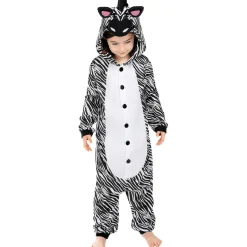 Funidelia Disfraz de cebra onesie para niños 7-9 años* Halloween|Disfraces