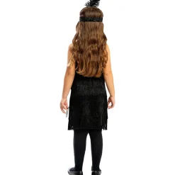 Funidelia Disfraz de charlestón negro para niña 10-12 años* Disfraces|Halloween