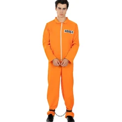 Funidelia Disfraz de convicto naranja hombre M-L* Disfraces|Halloween