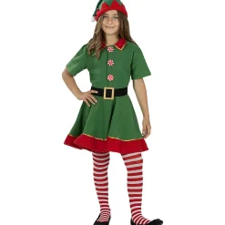 Funidelia Disfraz de elfa navideña niña 3-4 años