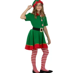 Funidelia Disfraz de elfa navideña niña 3-4 años