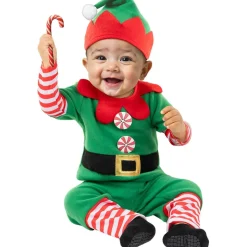 Funidelia Disfraz de elfo navideño bebé 6-12 meses