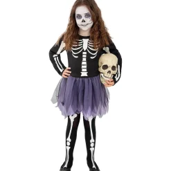 Funidelia Disfraz de esqueleto niña 10-12 años