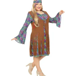 Funidelia Disfraz de hippie para mujer XXL