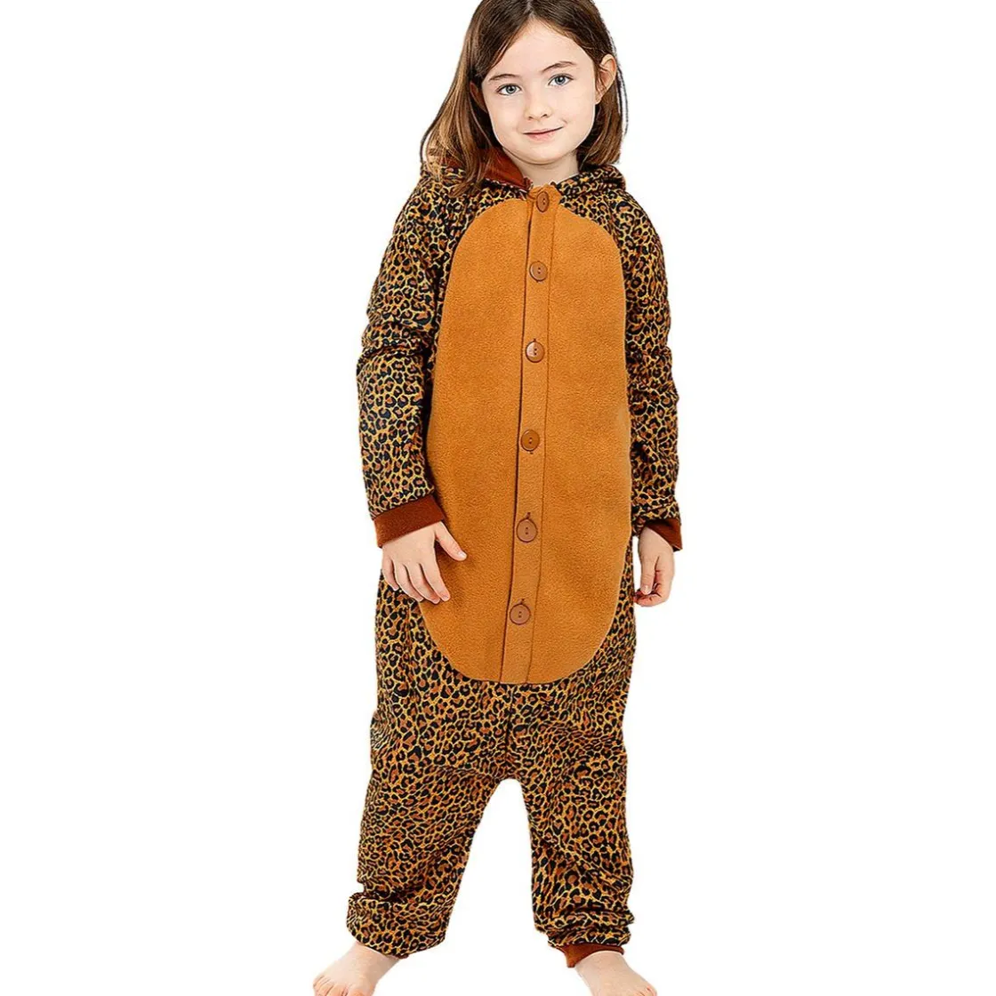 Funidelia Disfraz de leopardo onesie para niños 10-12 años