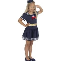 Funidelia Disfraz de marinera para niña 7-9 años* Halloween|Disfraces