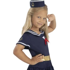 Funidelia Disfraz de marinera para niña 7-9 años* Halloween|Disfraces