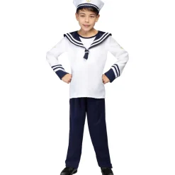 Funidelia Disfraz de marinero para niño 5-6 años* Halloween|Disfraces