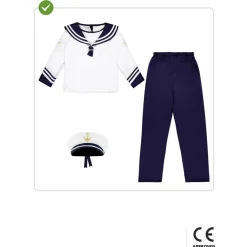 Funidelia Disfraz de marinero para niño 5-6 años* Halloween|Disfraces