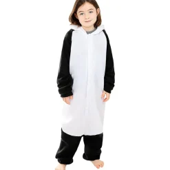 Funidelia Disfraz de oso panda onesie para niños 10-12 años