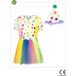 Funidelia Disfraz de payasa para niña 3-4 años