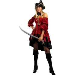 Funidelia Disfraz de pirata corsaria elegante para mujer M* Halloween|Disfraces