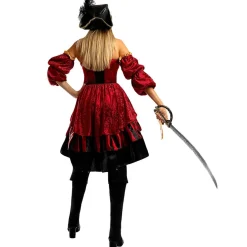 Funidelia Disfraz de pirata corsaria elegante para mujer M* Halloween|Disfraces