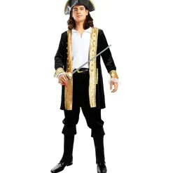 Funidelia Disfraz de pirata deluxe para hombre - Colección colonial XXXXL* Disfraces|Halloween