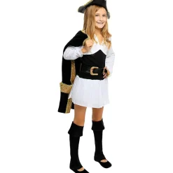 Funidelia Disfraz de pirata deluxe para niña- Colección colonial 3-4 años* Disfraces|Halloween