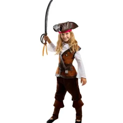 Funidelia Disfraz de pirata para niña - Colección Caribe 7-9 años